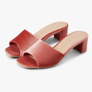 Chinese Laundry Velvet Block Heel Sandals - BLACK